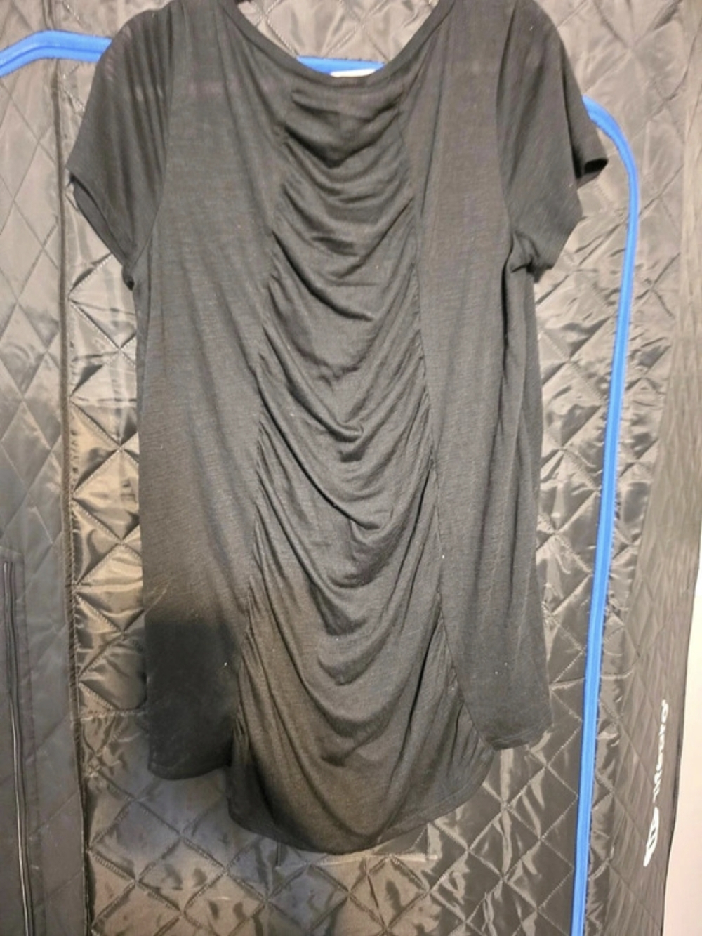 Torrid Black Draped Short Sleeve Top Size 1